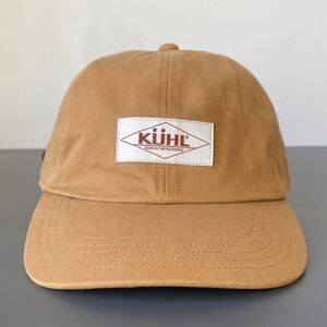 Kuhl Light Brown Casual Cap Logo Tag Front Adjustable OS Curved Brim